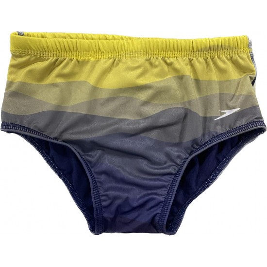 SUNGA SPEEDO JUNIOR TRADICIONAL WAVES - AMARELO